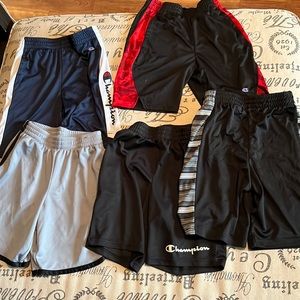 5 pairs - Champion Boys Shorts 10/12